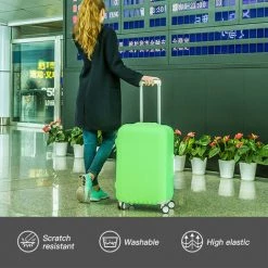 TANCYCO Housse De Bagage De Voyage Housse De Valise élastique Housse Anti-poussière (Noir S) -banc et tabouret Soldes Boutique 65361374 5