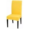 L'FLANEUR Housses De Chaise De Salle à Manger Housse De Chaise Extensible Lot De 2, Housse De Chaise Salle à Manger Universel, Amovible, Lavable Couverture De Chaise Pour Maison Hotel Restaurant (Jaune, 2 Pièces) ANEUR -banc et tabouret Soldes Boutique 65363335 1