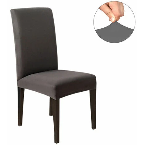 ZHUOXUAN Ensemble De 4 Housses De Chaise De Salle à Manger, Housse De Protection Pour Chaise De Salle à Manger Courte Et Amovible, Ajustable Et Amovible Pour Salle à Manger, Hôtel, Cérémonie, Banquet De Mariage 4 ZHUOXUAN Ensemble De 4 Housses De Chaise De Salle à Manger, Housse De Protection Pour Chaise De Salle à Manger Courte Et Amovible, Ajustable Et Amovible Pour Salle à Manger, Hôtel, Cérémonie, Banquet De Mariage – Image 2