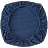 OSQI 2 Pièces Housses De Chaise En Spandex Élastique - Lavables - Pour Chaises De Bureau, Salle à Manger, Bar, Décoration De Fête De Mariage (Bleu Foncé) -banc et tabouret Soldes Boutique 65505930 1