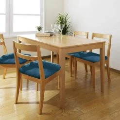 OSQI 2 Pièces Housses De Chaise En Spandex Élastique - Lavables - Pour Chaises De Bureau, Salle à Manger, Bar, Décoration De Fête De Mariage (Bleu Foncé) -banc et tabouret Soldes Boutique 65505930 4