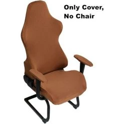 OSQI Housse De Chaise D'ordinateur Universelle Housse De Chaise De Jeu/de Course Housse De Protection Lavable Marron (couverture Uniquement, Pas De Chaise) -banc et tabouret Soldes Boutique 65506378 2