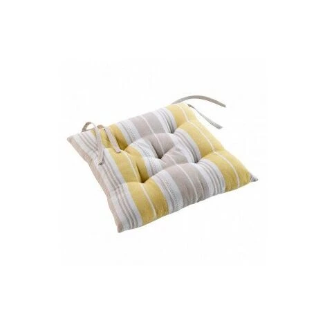 DOUCEUR D'INTRIEUR Coussin De Chaise Naturaline Jaune 3 DOUCEUR D'INTRIEUR Coussin De Chaise Naturaline Jaune