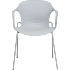 BELIANI Lot De 2 Chaises Grises - Gris -banc et tabouret Soldes Boutique 6561959 4