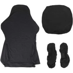 GALOZZOIT Housse De Chaise De Bureau Extensible, Anti-saleté, Extensible, Housse De Chaise De Jeu, Housse De Chaise De Jeu Extensible, Housse De Fauteuil Rotatif-gris Foncé -banc et tabouret Soldes Boutique 65632673 3