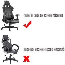 GALOZZOIT Housse De Chaise De Bureau Extensible, Anti-saleté, Extensible, Housse De Chaise De Jeu, Housse De Chaise De Jeu Extensible, Housse De Fauteuil Rotatif--violet Foncé -banc et tabouret Soldes Boutique 65632707 5