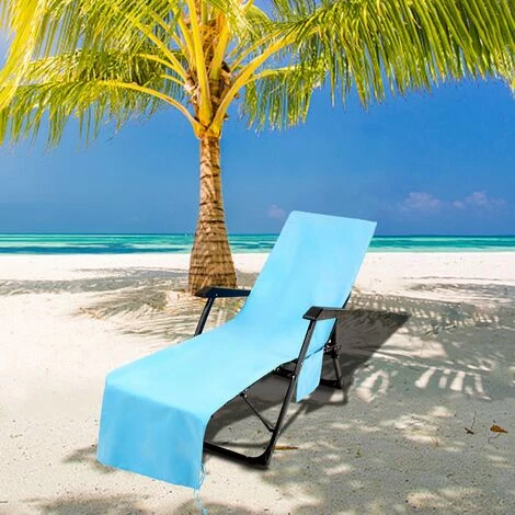 LIFCAUSAL Housse De Chaise Longue Housse De Chaise De Plage à Séchage Rapide Couverture De Serviette De Chaise Longue De Piscine Pliante Housse De Meubles De Jardin Anti-poussière Jaune 5 LIFCAUSAL Housse De Chaise Longue Housse De Chaise De Plage à Séchage Rapide Couverture De Serviette De Chaise Longue De Piscine Pliante Housse De Meubles De Jardin Anti-poussière Jaune – Image 3