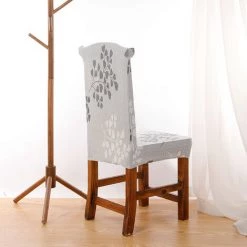 ILOVEMILAN 4 Pièces élastique Housse De Chaise Housse De Chaise Impression Maison Hôtel Restaurant Chaise Couverture Simple Tabouret Couverture Universelle Housse De Siège -banc et tabouret Soldes Boutique 65728201 4