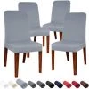 BAICCCF Housse De Chaise Moderne De Grande Taille Sans Accoudoirs Housse élastique De Protection De Siège De Chaise Lavable Amovible Pour Salle à Manger Cuisine Hôtel Restaurant Fête De Mariage 4 Pièces (gris Clair) - Gris Clair 1 BAICCCF Housse De Chaise Moderne De Grande Taille Sans Accoudoirs Housse élastique De Protection De Siège De Chaise Lavable Amovible Pour Salle à Manger Cuisine Hôtel Restaurant Fête De Mariage 4 Pièces (gris Clair) - Gris Clair -banc et tabouret Soldes Boutique 65748484 1