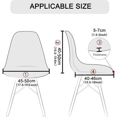 BAICCCF Housse De Chaise De Salle à Manger En Jacquard Extensible Sans Accoudoirs Housses De Chaise Amovibles Et Lavables Pour Cuisine, Banquet, Maison, Hôtel, Chaises Latérales, Housse De Siège (lot De 2, Blanc Cassé) - Blanc 7 BAICCCF Housse De Chaise De Salle à Manger En Jacquard Extensible Sans Accoudoirs Housses De Chaise Amovibles Et Lavables Pour Cuisine, Banquet, Maison, Hôtel, Chaises Latérales, Housse De Siège (lot De 2, Blanc Cassé) - Blanc – Image 5
