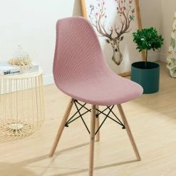BAICCCF Housse De Chaise De Salle à Manger En Jacquard Extensible Sans Accoudoirs Housses De Chaise Amovibles Et Lavables Pour Cuisine, Banquet, Maison, Hôtel, Chaises Latérales, Housse De Siège (lot De 4, Rose) - Rose 8 BAICCCF Housse De Chaise De Salle à Manger En Jacquard Extensible Sans Accoudoirs Housses De Chaise Amovibles Et Lavables Pour Cuisine, Banquet, Maison, Hôtel, Chaises Latérales, Housse De Siège (lot De 4, Rose) - Rose -banc et tabouret Soldes Boutique 65748742 2