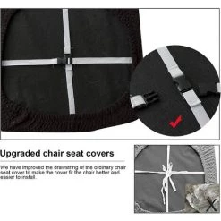 FUHUIDATRADING Housses De Siège Pour Chaise De Salle à Manger Housses De Siège Housses De Chaise De Cuisine (2 Pièces) 9 FUHUIDATRADING Housses De Siège Pour Chaise De Salle à Manger Housses De Siège Housses De Chaise De Cuisine (2 Pièces) -banc et tabouret Soldes Boutique 65754393 3