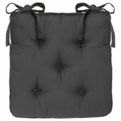 EASY Galette Chaise 5 Boutn Gris F, Gris Foncé