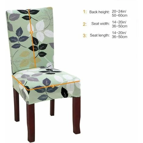 LUCKY-88 4 Pièces Couverture De Chaise à La Maison Une Pièce Couverture De Chaise élastique Branche D'or Feuille De Jade Couverture De Chaise Universelle 4 LUCKY-88 4 Pièces Couverture De Chaise à La Maison Une Pièce Couverture De Chaise élastique Branche D'or Feuille De Jade Couverture De Chaise Universelle – Image 2