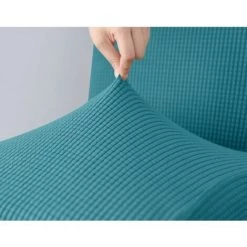 Extensible Housse De Chaise De Salle à Manger De Bar 2pièces LITZEE, Housse De Salle à Manger Universel(bleu) Accessoires -banc et tabouret Soldes Boutique 65816351 5