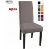 LINKLIFE™ Housse De Chaise 6 Pièces, Housse De Salle à Manger Pour Un Ajustement Universel, Lycra étirable, Très Facile à Nettoyer Et Durable, Bouquet, Hôtel, Décor De Restaurant (Moka, 6 Pièces) -banc et tabouret Soldes Boutique 65848823 1