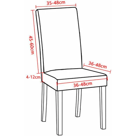 OUSUDELA 4pcs Housse De Chaise En Velours,Spandex De Bout Droit Avec La Bande élastique, La Grande Dame De Velours Dinant La Chaise Pour Le Banquet De Fête D'hôtel De Restaurant Gris Foncé 4 OUSUDELA 4pcs Housse De Chaise En Velours,Spandex De Bout Droit Avec La Bande élastique, La Grande Dame De Velours Dinant La Chaise Pour Le Banquet De Fête D'hôtel De Restaurant Gris Foncé – Image 2