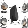 PESCE Housse De Chaise Suspendue, Housse De Protection De Chaise Suspendue Housse Anti-poussière Pour Chaise Suspendue / Chaise à Bascule De Terrasse Avec Cordon De Serrage (noir) -banc et tabouret Soldes Boutique 65882126 1
