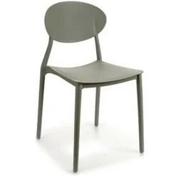 BRICOMARTEAU Chaise De Salle à Manger Gris Plastique (41 X 81 X 49 Cm)