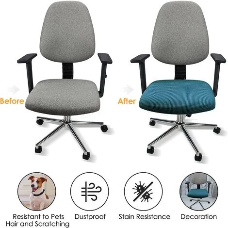 DONTODENT Housses De Siège élastiques élastiques Housses De Siège Lavables élastiques élastiques Pour Chaises De Salle à Manger De Bureau Décoration De Fête De Mariage (bleu) 5 DONTODENT Housses De Siège élastiques élastiques Housses De Siège Lavables élastiques élastiques Pour Chaises De Salle à Manger De Bureau Décoration De Fête De Mariage (bleu) – Image 3