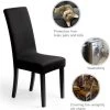 HELLO KITTY BAIN Housses De Chaise Décoratives Housses De Chaise 4 Pièces Housse De Chaise Extensible, Universelle, Facile à Nettoyer Durable Noir -banc et tabouret Soldes Boutique 66025938 1