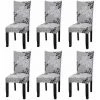 THSINDE Housse De Chaise Extensible Lot De 6, Couverture Protecteur De Chaise Salle A Manger Universel Amovible Lavable Moderne Durable Pour Maison Hotel Restaurant Fete Banquet Cuisine Decoration -banc et tabouret Soldes Boutique 66176473 1