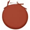 RETRO Galette De Chaise Ronde En Polyester - Terracota -banc et tabouret Soldes Boutique 66198184 1