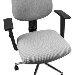 Cisea Housses De Chaise élastiques En Spandex Housses De Chaise Lavables Pour La Fête De Mariage De Bar De Salle à Manger De Bureau (argent) -banc et tabouret Soldes Boutique 66352092 2