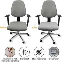 Cisea Housses De Chaise élastiques En Spandex Housses De Chaise Lavables Pour La Fête De Mariage De Bar De Salle à Manger De Bureau (argent) -banc et tabouret Soldes Boutique 66352092 3