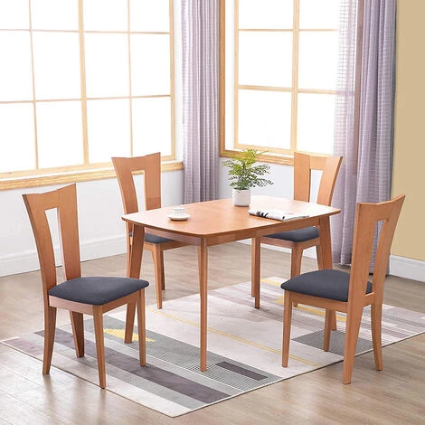 FVBJD Housses De Siège De Chaise Jacquard Extensibles 6 Pièces, Housses De Coussin De Siège De Chaise De Salle à Manger Anti-poussière Lavables Amovibles 6 FVBJD Housses De Siège De Chaise Jacquard Extensibles 6 Pièces, Housses De Coussin De Siège De Chaise De Salle à Manger Anti-poussière Lavables Amovibles – Image 4