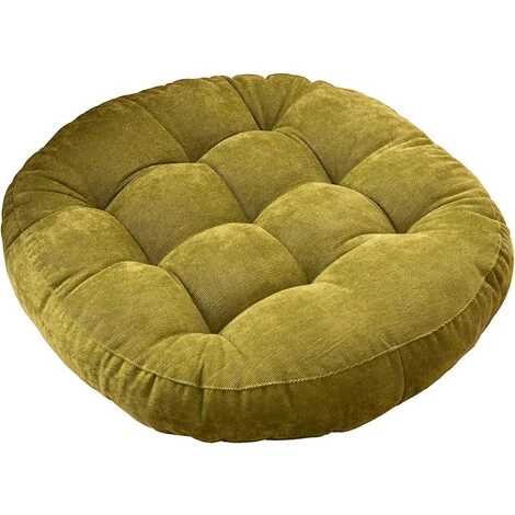 EINEMGELD Coussin De Siège Rond, Rembourrage En Velours Côtelé Rempli D'EPE (vert) 3 EINEMGELD Coussin De Siège Rond, Rembourrage En Velours Côtelé Rempli D'EPE (vert)