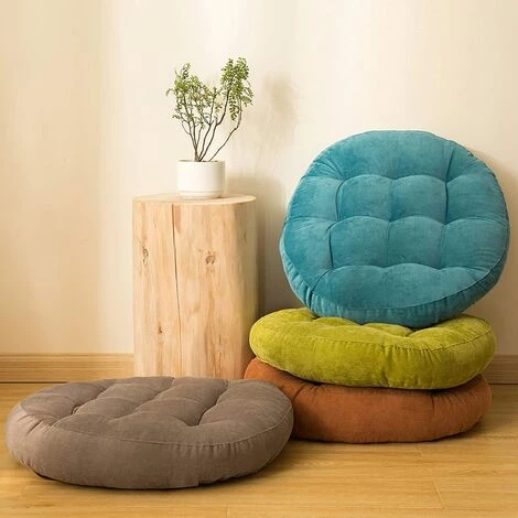 EINEMGELD Coussin De Siège Rond, Rembourrage En Velours Côtelé Rempli D'EPE (vert) 4 EINEMGELD Coussin De Siège Rond, Rembourrage En Velours Côtelé Rempli D'EPE (vert) – Image 2