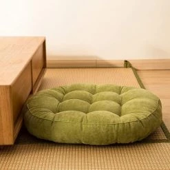 EINEMGELD Coussin De Siège Rond, Rembourrage En Velours Côtelé Rempli D'EPE (vert) 11 EINEMGELD Coussin De Siège Rond, Rembourrage En Velours Côtelé Rempli D'EPE (vert) -banc et tabouret Soldes Boutique 66361794 5