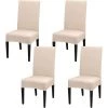 JUNJUN Housse De Chaise Élastique 4 Pièces Housse De Chaise De Salle À Manger Universelle Amovible Lavable Moderne Durable Maison Hôtel Restaurant Fête Banquet Cuisine Décor - Blanc Cassé 2 JUNJUN Housse De Chaise Élastique 4 Pièces Housse De Chaise De Salle À Manger Universelle Amovible Lavable Moderne Durable Maison Hôtel Restaurant Fête Banquet Cuisine Décor - Blanc Cassé -banc et tabouret Soldes Boutique 66369864 1