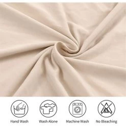 JUNJUN Housse De Chaise Élastique 4 Pièces Housse De Chaise De Salle À Manger Universelle Amovible Lavable Moderne Durable Maison Hôtel Restaurant Fête Banquet Cuisine Décor - Blanc Cassé -banc et tabouret Soldes Boutique 66369864 5