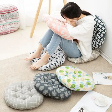 Coussins De Chaise Rond Coussin De Siège Respirant Coussin, Tatami Coussins De Siège Pour Intérieur Et Extérieur, Diamètre 40cm, -Adélala 5 Coussins De Chaise Rond Coussin De Siège Respirant Coussin, Tatami Coussins De Siège Pour Intérieur Et Extérieur, Diamètre 40cm, -Adélala – Image 3