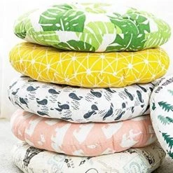 Coussin Galette De Chaise Ronde Siège Tatami Salle À Manger Canapé Dossier Tabouret Sol Épaississement Oreiller Coton Et Lin (Waves) 40*40cm,Adélala 10 Coussin Galette De Chaise Ronde Siège Tatami Salle À Manger Canapé Dossier Tabouret Sol Épaississement Oreiller Coton Et Lin (Waves) 40*40cm,Adélala -banc et tabouret Soldes Boutique 66383903 4