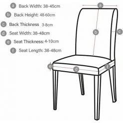 4 Pièces Housse De Chaise Moderne élastique, Amovible Lavable Extensible Housses De Chaise De Salle à Manger, Couverture De Chaise Pour Décor Salle à Manger, Hôtel Et Mariage (Bleu Gris) Adélala -banc et tabouret Soldes Boutique 66384098 3