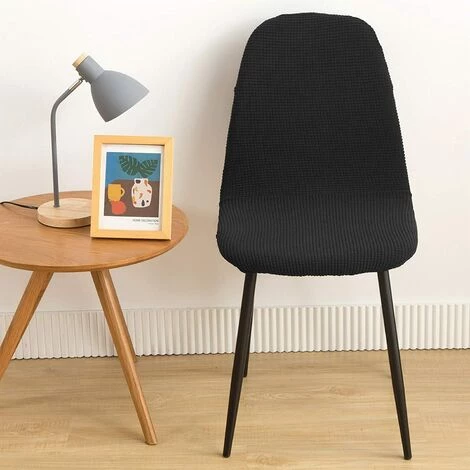 Housse De Chaise Scandinaves Jacquard Housse De Chaise De Salle à Manger Housse De Chaise Extensible Couverture De Chaise Pour Cuisine,Salon, Bureau, Salle à Manger(Noir,4 Pieces),Adélala 5 Housse De Chaise Scandinaves Jacquard Housse De Chaise De Salle à Manger Housse De Chaise Extensible Couverture De Chaise Pour Cuisine,Salon, Bureau, Salle à Manger(Noir,4 Pieces),Adélala – Image 3