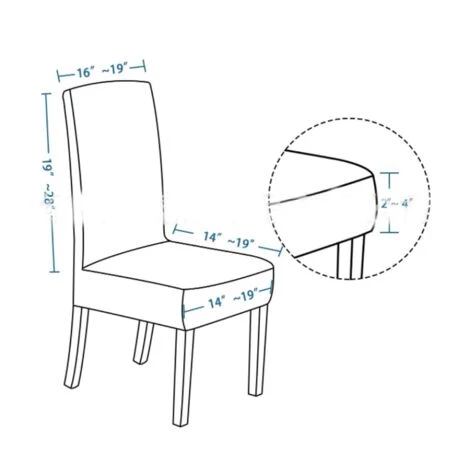 Housse De Chaise 4 Pièces Imperméables, Housse De Chaise Salle à Manger, Housse Chaise Extensible, Universel, Facile à Installer, Facile à Nettoyer (Gris Foncé,4 Pièces),Adélala 4 Housse De Chaise 4 Pièces Imperméables, Housse De Chaise Salle à Manger, Housse Chaise Extensible, Universel, Facile à Installer, Facile à Nettoyer (Gris Foncé,4 Pièces),Adélala – Image 2