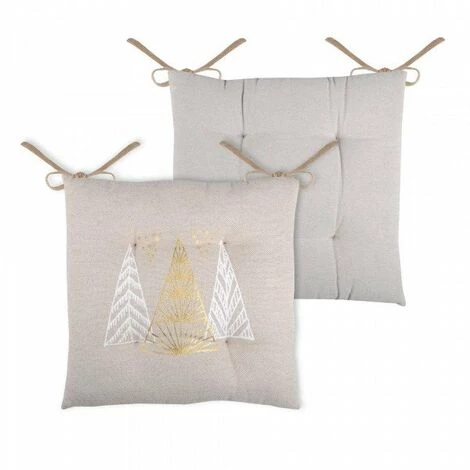 LOVELY CASA Coussin De Chaise Freya Beige 5 LOVELY CASA Coussin De Chaise Freya Beige – Image 3