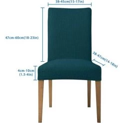 READCLY Ebeta 6 Pièces Housse De Chaise Housse De Chaise Décor Stretch-Housse Couverture De Chaise De Matériau Spandex Avec Bande élastique Pour Un Ajustement (Vert Olive, 6 Pièces) -banc et tabouret Soldes Boutique 66650458 3