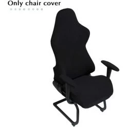 READCLY Housses De Chaise De Gaming - Housse De Chaise De Bureau Extensible - Housse Universelle Anti-poussière Pour Fauteuil De Bureau Rotatif (café-1) 11 READCLY Housses De Chaise De Gaming - Housse De Chaise De Bureau Extensible - Housse Universelle Anti-poussière Pour Fauteuil De Bureau Rotatif (café-1) -banc et tabouret Soldes Boutique 66650992 5