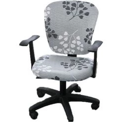 READCLY Chaise De Bureau Ordinateur Covers, Split Stretchable Siège Housse Lavable Et Amovible Rotating Chaise Housse De Protection