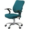 LADACèE Housse De Chaise Pour Bureau Protège-Chaise Amovible Lavable Housse De Fauteuil En Polyester Universelle Couverture De Porotection Chaise Décoration Maison Pour Bureau Fauteuil（bleu Saphir）