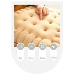 HELLO KITTY BAIN Adorable Coussin Imitation Biscuit Rectangle Coussin Pour Siège, Sol, Bar, Salle De Jeux Lvory 11 HELLO KITTY BAIN Adorable Coussin Imitation Biscuit Rectangle Coussin Pour Siège, Sol, Bar, Salle De Jeux Lvory -banc et tabouret Soldes Boutique 66794827 5