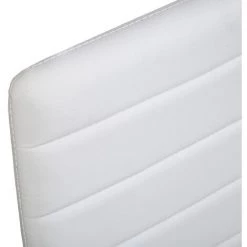 TECTAKE 4 Chaises De Salle à Manger Ou De Cuisine Design épuré Cadre En Acier Blanc - Blanc -banc et tabouret Soldes Boutique 66850995 5