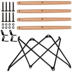 LES TENDANCES Chaise Scandinave Bleu Pastel Et Bois Naturel Bristol - Lot De 2 -banc et tabouret Soldes Boutique 66902299 4