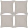 LES TENDANCES Housses De Coussin Coton 4 Pcs Beige 40x40 Cm -banc et tabouret Soldes Boutique 66907782 1