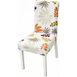 ZHUOXUAN Housse De Chaise 4 Pièces Housses Extensibles Housses De Chaise Pour Chaises De Salle à Manger Housses De Chaise De Salle à Manger élastiques Housses De Siège Housses De Chaise Pour Cuisine, Salle à Manger, Mariage